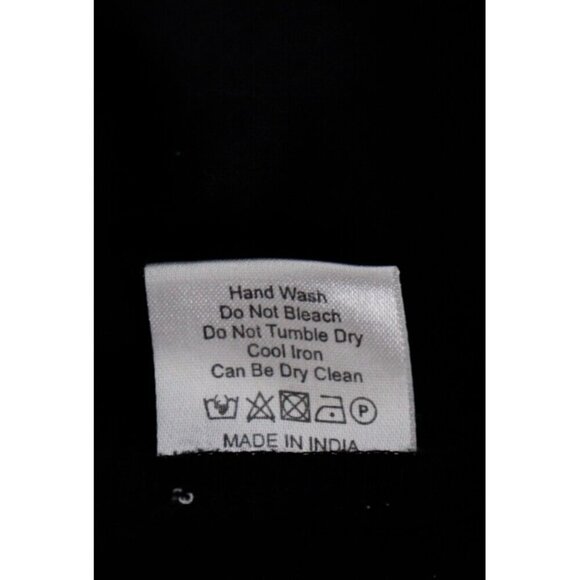 Love the Label Women's Large Black Bernice Eyelet Blouse Top Balloon Sleeve Top - Picture 10 of 10